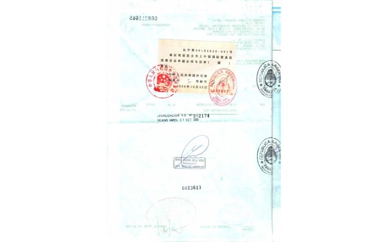 MP3 當(dāng)時(shí)的LICENSE，出口阿根廷的記錄