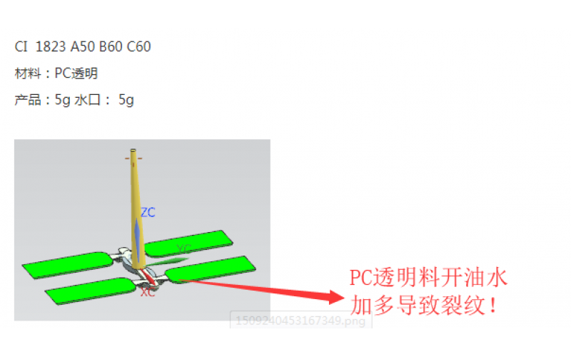 PC 透明件噴油絲印的禁區(qū) ， 容易開(kāi)裂， 小心調(diào)油， 少用開(kāi)油水， 盡量用防白水。